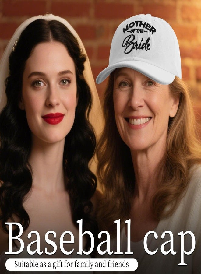 Tmsek Mother of The Bride Gifts Mama Hat, Wedding Gifts for Mom from Bride Daughter, I Loved Her First Adjustable Baseball Cap (Mother) - Image 5
